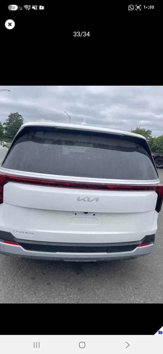 كرنفال 25 Lxs حادث موظح 70 يوم توصل عقبه سعر 155 داخل الحاويه بدون كمرك ولاتصليح تدخل شهداء ***********
