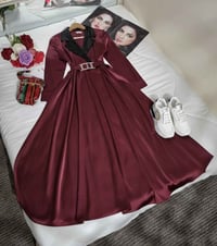 فستان عيد • جاكار تركي • مقاسات ٣٨-٤٦