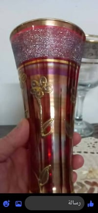 كاسات بوهيمي • ١٠ قطع • أحمر رايق