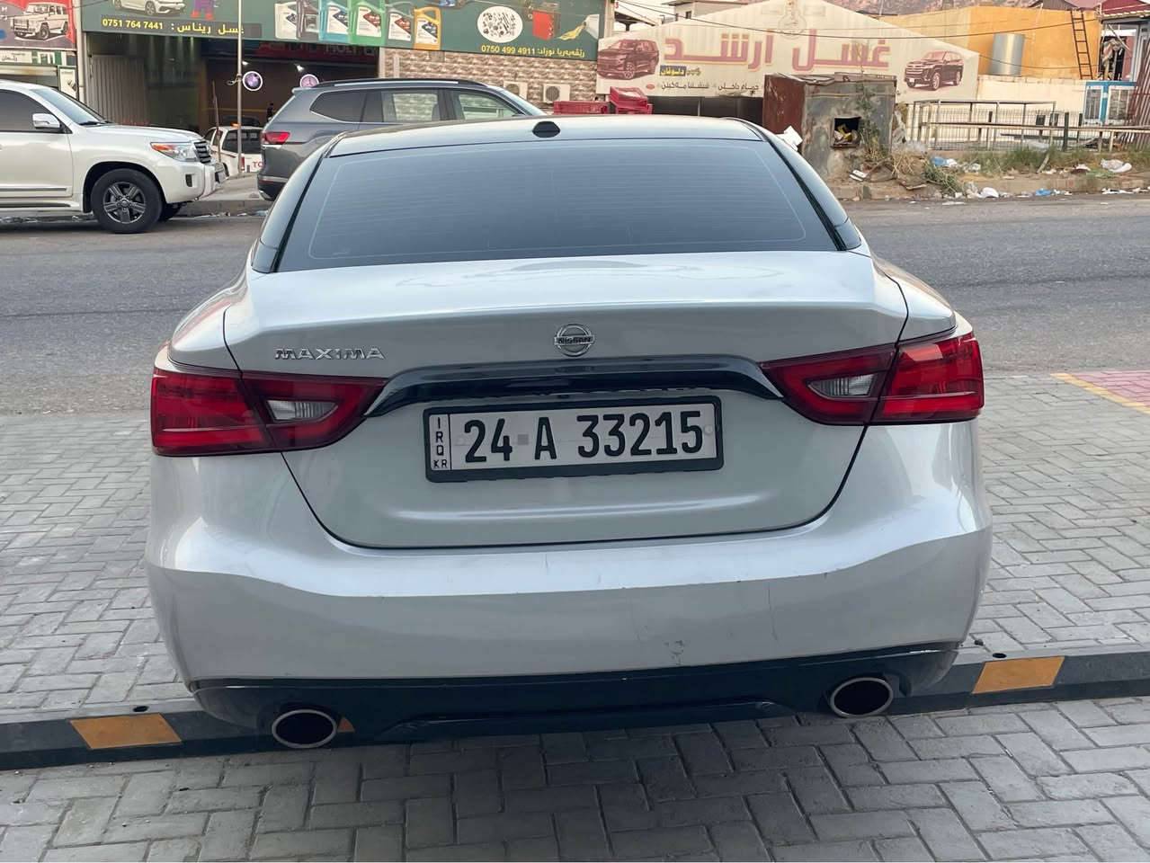 Nissan Maxima 2017
للبيع و مراوسة 
نيسان مكسيما ٢٠١٧ 
وارد أمريكي موصفات SV
سيارة ٦ سلندر 
ماشية ١٣٥ الف ميل 
رقم شاصي: 1N4AA6AP1HC367294
گير ومحرك و تحويل بشرط 
سيارة بيها جاملغ صبغ و بيها حافة الباب و حافة البونيد فقط بدون شاصي بدون ارباك بشرط 
سعر ١٠٨ $ و بيها مجال 
مكان دهوك 
للاستفسار : *********** دهوك, العراق
