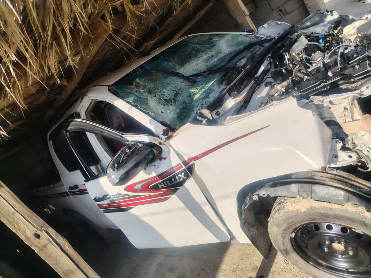 سلام عليكم تيوتا هايلوكس 22 للبيع على حادثه شاصي  مكفول مابيه اي شي سياره باسمي اصولياته كله يمي وسياره جديد ماماشيه هوي ماشيه 115 مكانه ناصرية قضاء لإصلاح للاستفسار ‏‪***********‬‏
