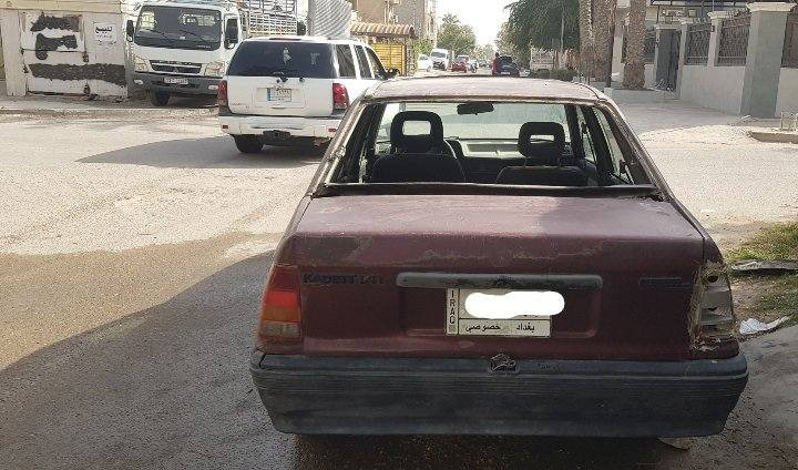 سلام عليكم
سيارة اوبل كاديت موديل 91
رقم بغداد ب 20 وبيها مجال 
عنوان بغداد الدوره شارع 60 
***********
