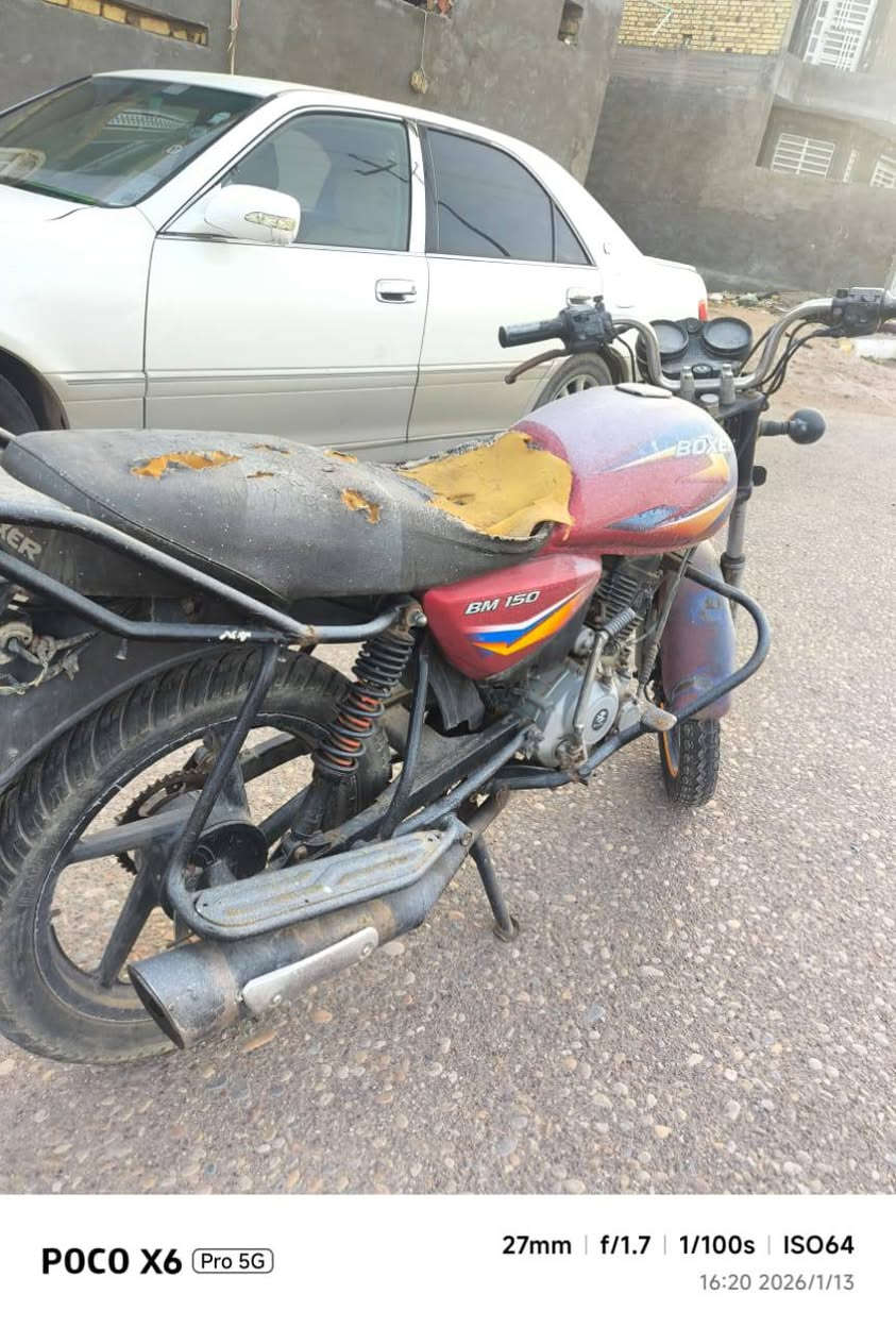 بوكسر بدون موديل 20 دراجه كايمه
حتيجتها 

تجيفت 100 

تانكي وكشن 
وترجع بلاد ***********
