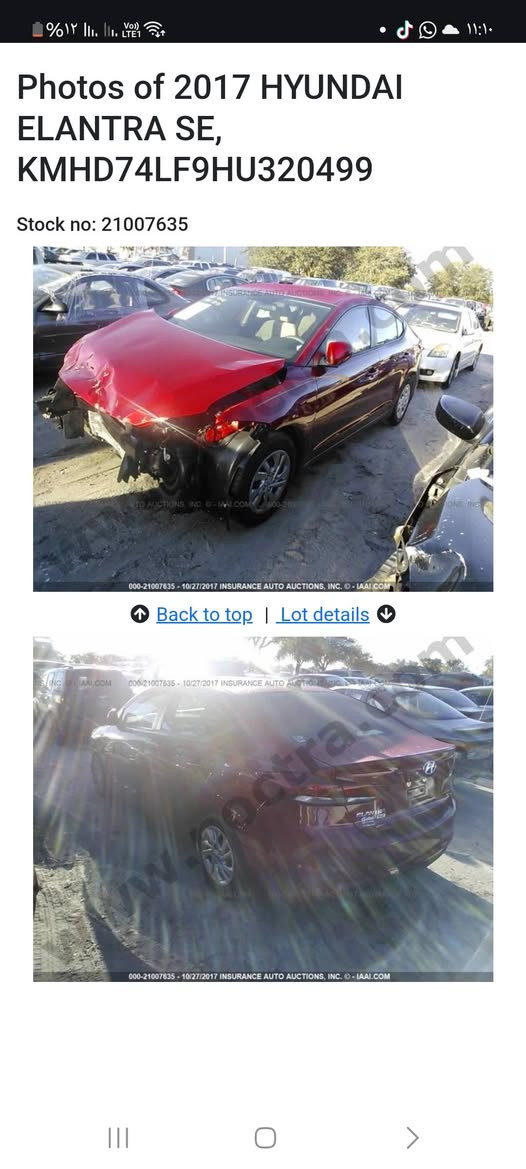 النتره موديل 2017 وارد امريكي نص فول راقم سليمانيه سياره حادثه بس بنيد وصور الحادث بل منشور  سياره جديده وجاهزه من كلشي السعر 114الشراي *********** مكان سياره كربلاء
