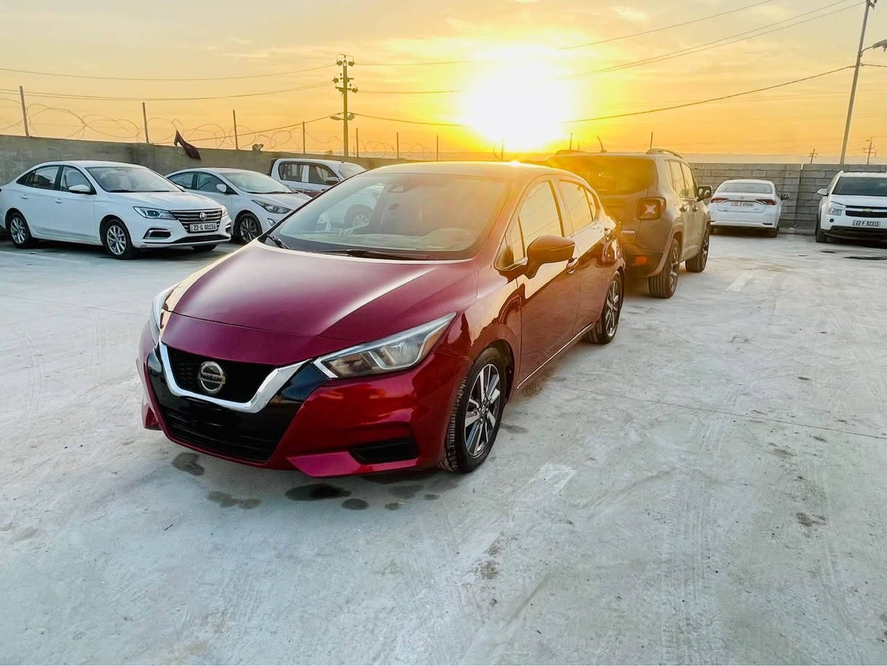 Nissan versa 2020 SV 
نیسان ڤێرسا ٢٠٢٠ 
١٥٠ هەزار ڕۆیشتوە 
دوو پارچە سبووغ بێ ناو گرتن دوو پەڵەی قەلەم کاری یەک بست سارد
مواسەفات SV
بەسمە، ڕادار ،خەتی جادە
گێر و مەکینە و تەبرید و تەقە و ڕەقە  
ڕەقەم هەولێر سەنەوی  ٢٠٢٧ 
ژ.م *********** أربيل, العراق
