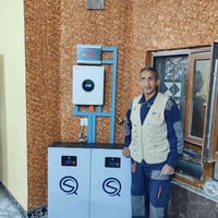 تم بفضل الله تعالى تنصيب منظومة الطاقة الشمسية من شركة زحل المميزه دائ...