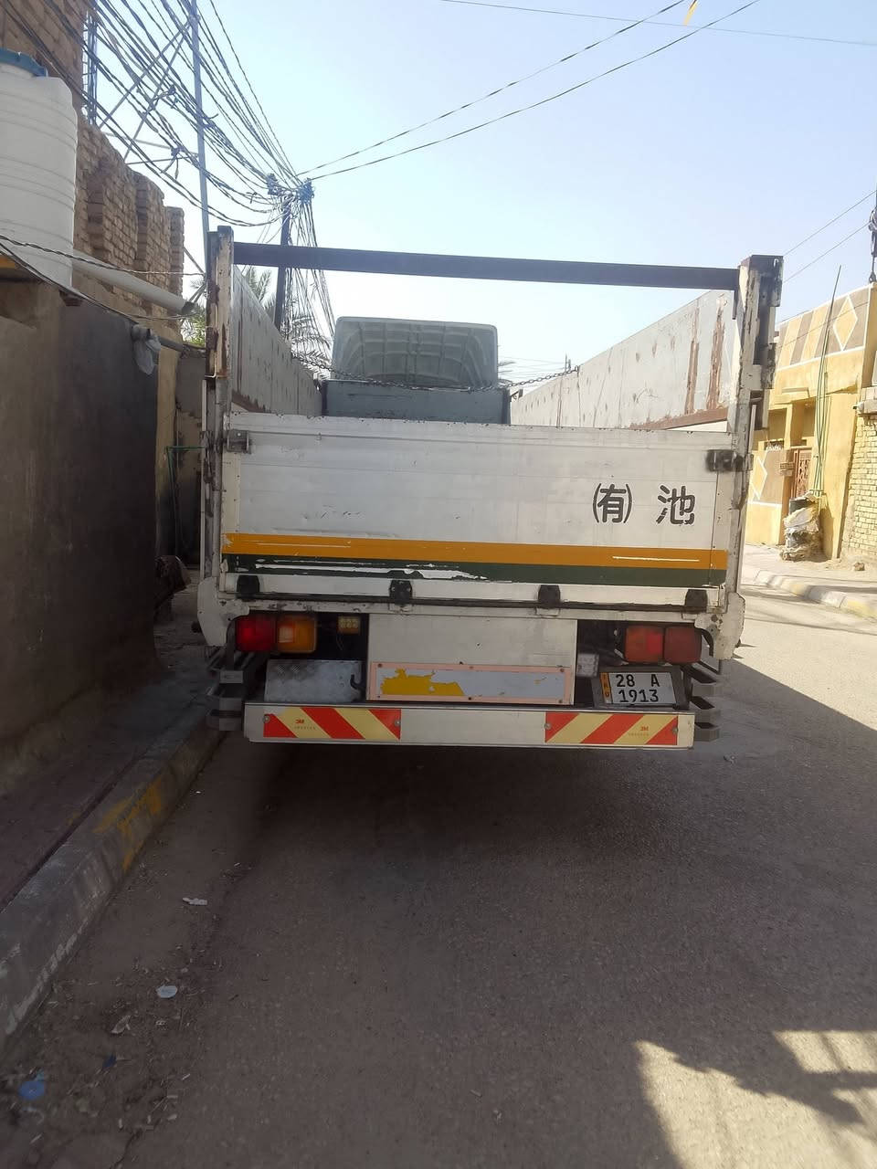 سلام عليكم  شيطان طول سبعه وربع شاصي محسن صبغ البلاد مكينه فاكيوم مامفتوحه سياره جاهزه للشغل تايرتات الخلفي 19ولامامي 17جدد سياره موديل 2000بسمي امداور للستفسار اكثر اتصل رقم راعيه ***********
