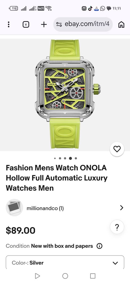 ساعه اوتو جديده اصلي مال امزون اعلى سعر ابيع وبالعافيه عليك راسلني خاص


**إذا كنت صاحب هذا الإعلان وتريد حذفه لأي سبب، رجاءا أرسل رسالة إلى الدعم الفني**