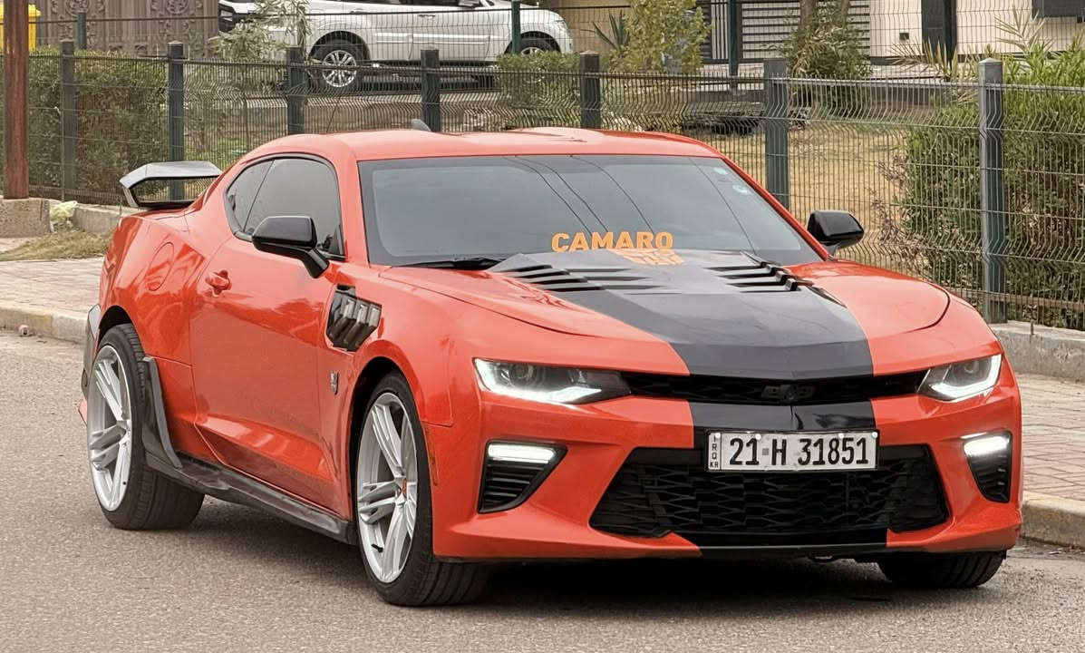 كمارو ٢٠١٩ لون مميز اصل برتقالي ماشيه ٧٠ الف فقط جديد احلى من صور عليه ادامه كامله سيرفس كامل صدر تخم تاير كير مكينه كله جديد هزه ولارقام جدد مكينه 2000 تيربو 🚀 السعر ١٢٠ وبي مجال مكان السياره بغداد حي جهاد ***********  سياره محدث بنيد بك لايت دعاميات ودفيوزرات كله اصلي
