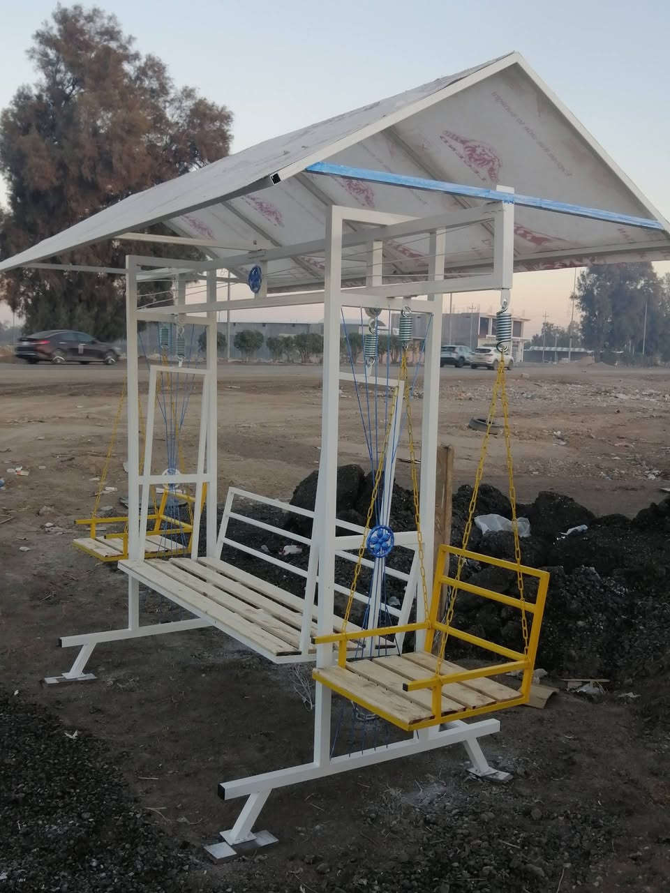 السلام عليكم مرجوحه جديد غير مستعمل شغل درجة أولى حديد ٢ ملم طول 3متر سعر 350 مكان بابل المحاويل للإستفسار ***********
