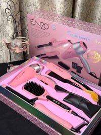 طقم تصفيف إنزو • ٤ أجهزة • سشوار