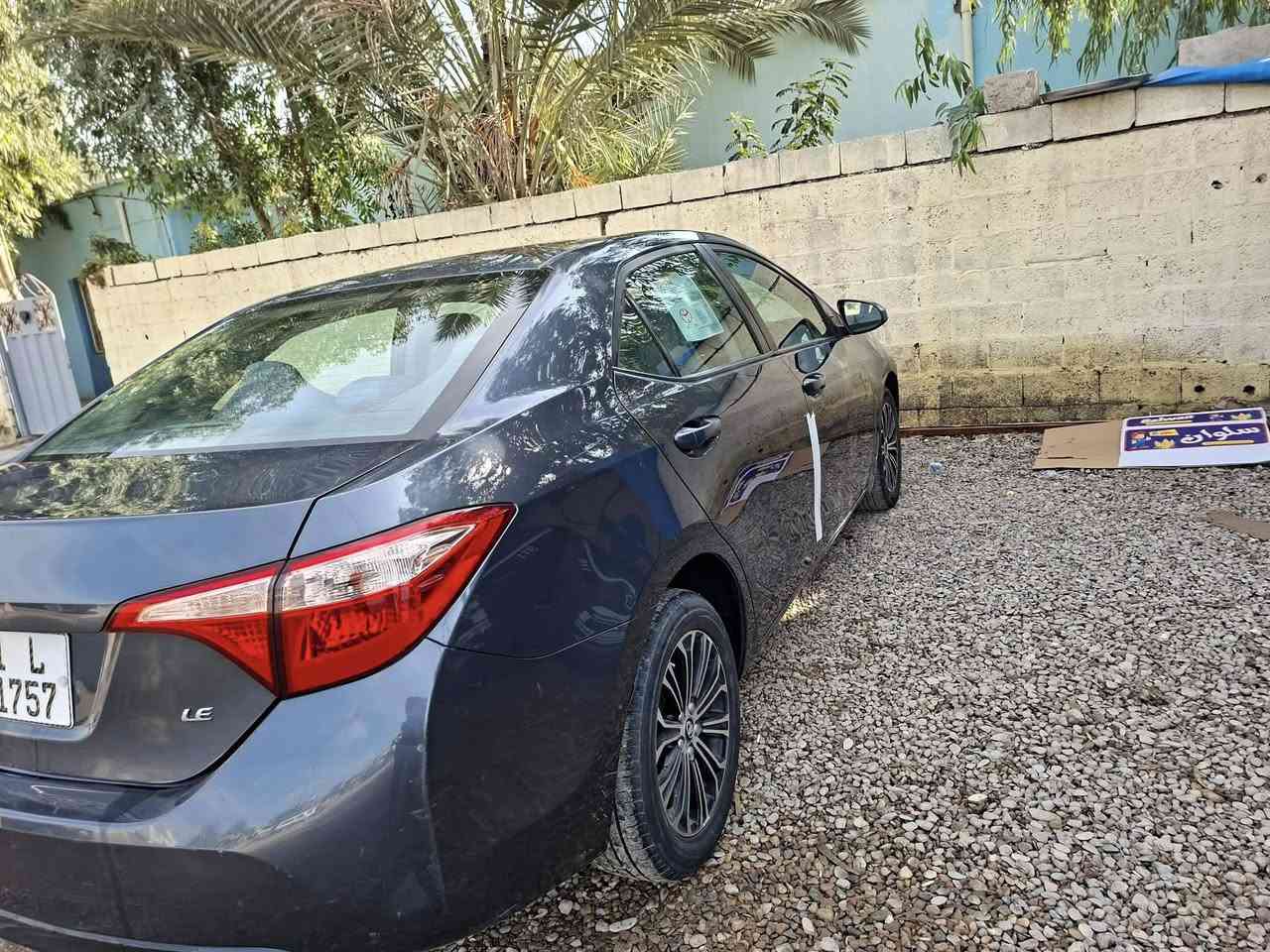 سلام عليكم 
كورلا 2019. LE
رقم بغداد  جديد 
ماشيه 80 ميل 
محرك 1800 المرغوب 
كير مكفولات 
تبريد تدفئه شغال 
صدر امامي جديد  
تخم تايرات جديد 
مكان السياره ديالي  تقطع القدس. السعر خاص ***********
