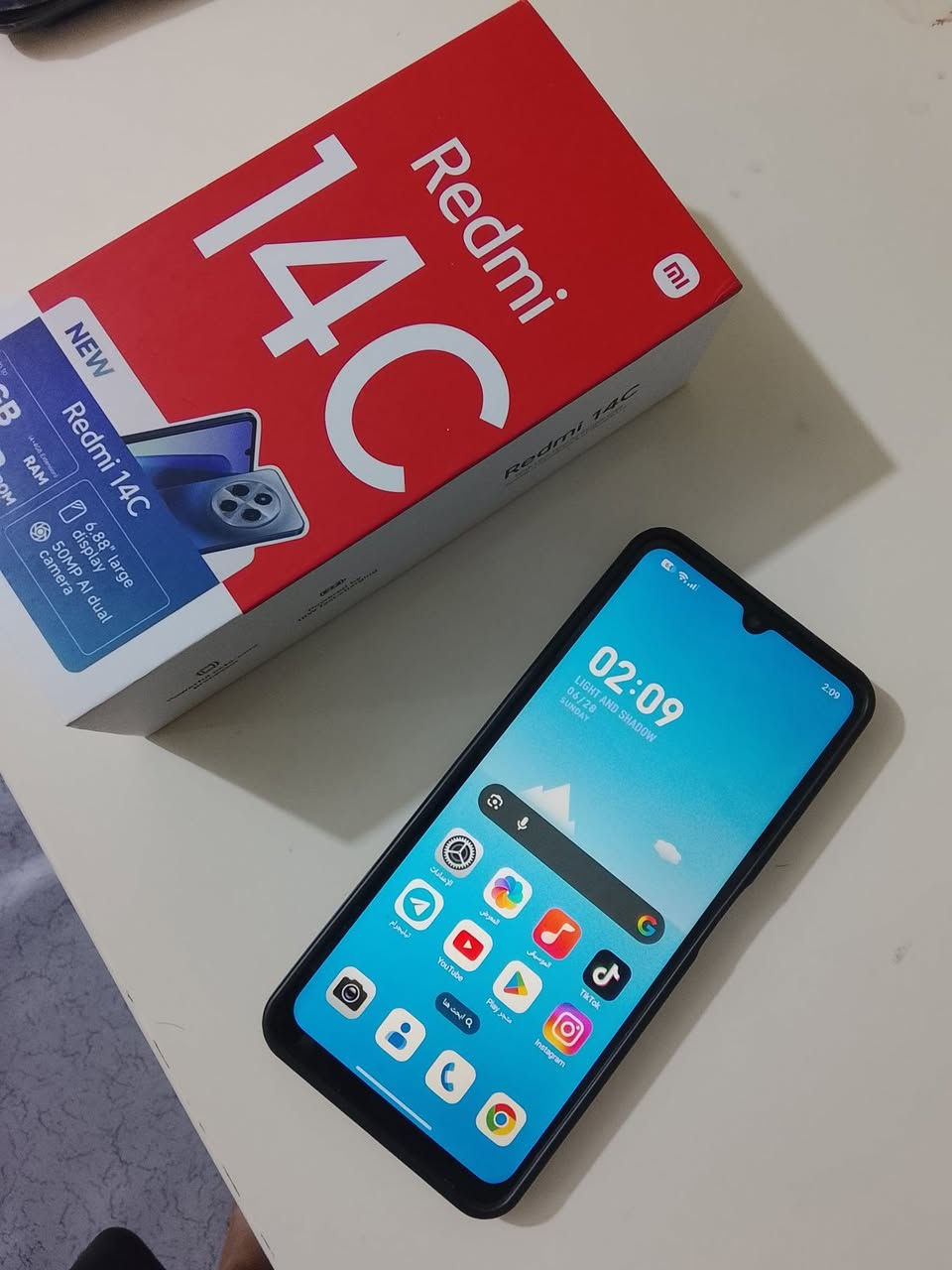 ريدمي 14c 
نضيف كلش 
للبيع ذاكرة 128
رام4+4
كارتون موجود 
الشراي يراسلني


**إذا كنت صاحب هذا الإعلان وتريد حذفه لأي سبب، رجاءا أرسل رسالة إلى الدعم الفني**