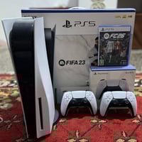 جهاز بلي ستيشن فايف نسخة الفات جهاز نظيف وياه قرص فيفا 26عربي  ونفس مت...