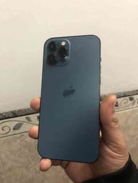 ايفون ١٢ برو ماكس  ١٢٨ تك بطاريه ٧٥  مبدل شاشه فقط فيس ايدي متوقف  نضا...