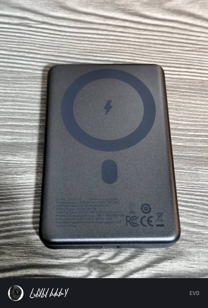 جديد غير مستخدم 
MOVESPEED
السعة: 10000 مللي أمبير
 يدعم الشحن المغناطيسي اللاسلكي بقدرة تصل إلى 15 ويدعم الشحن السريع بقدرة 20 واط عبر منفذ Type-C (PD).


**إذا كنت صاحب هذا الإعلان وتريد حذفه لأي سبب، رجاءا أرسل رسالة إلى الدعم الفني**