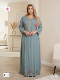 خامة كشمير • تطريز بستراس • مقاسات 2XL-5XL