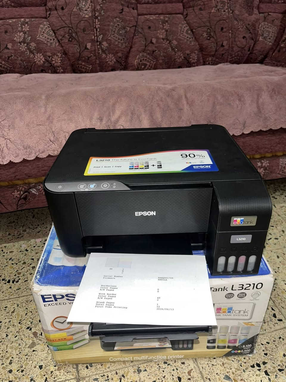 طابعه ايبسون موديل 3210 حقن خارجي اسكنر استنساخ ملون واسود وابيض الطابعه جديده لوك ساحبه 52 ورقه بعدها جديده ملحقاتها كامله كيبل تشغيل وكتلوكات وقرص تعريفي الطابعه جديده كلش الطابعه سعرها 150 الف الشراي يتصل على الرقم    تحياتي ادمن ***********
