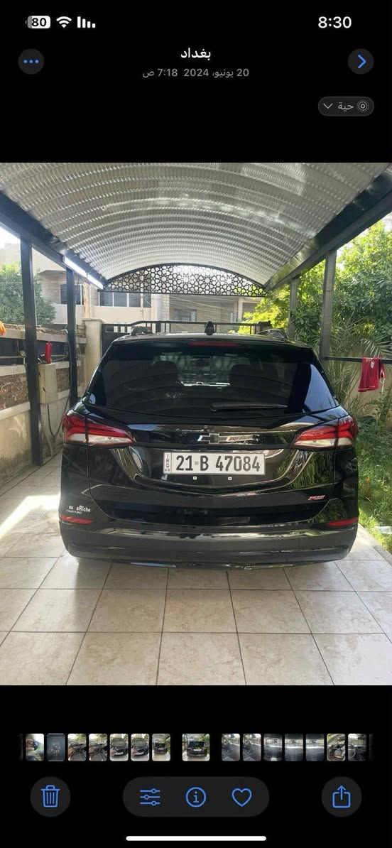 السلام عليكم 
شيفروليت كوينكس 
موديل ٢٠٢٢ 
الفئة Rs 
مكفولة من الايرباكات والغرق والشاصي 
الحادث جاملغ فقط مصبوغ وقليل من الباب 
المواصفات 
كشنات جلد مطعم بمخمل 
حساسات و رادارات كاملة 
جنطة كهرباء 
تشغيل عن بعد 
وباقي المواصفات المعروفة تحديد مسار ومثبت سرعة ومانع تصادم اشارات بالمرآة الخ
للتنويه السيارة اقتصادية جدا بصرف البنزين 
تخم تاير تايلندي جديد 
صدر محرك كير على الفحص
رقم سليمانية بأسمي 
السعر ١٦٠ مابيه مجال 
هذا رقم الشاصي 2gnaxmev2n6122165
مكاني بالديوانية 
*********** ديوانية, القادسية
