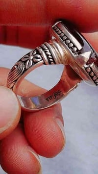 خاتم عقيق يماني طبيعي كرزي  صياغه عرفان VIP صياغه ثقيله مقاس الخاتم 26...