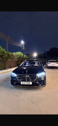 مارسدس S500 AMG لارج لون+رقم مميز رباعي بغداد الداخل:ابيض لايت خليجي ا...