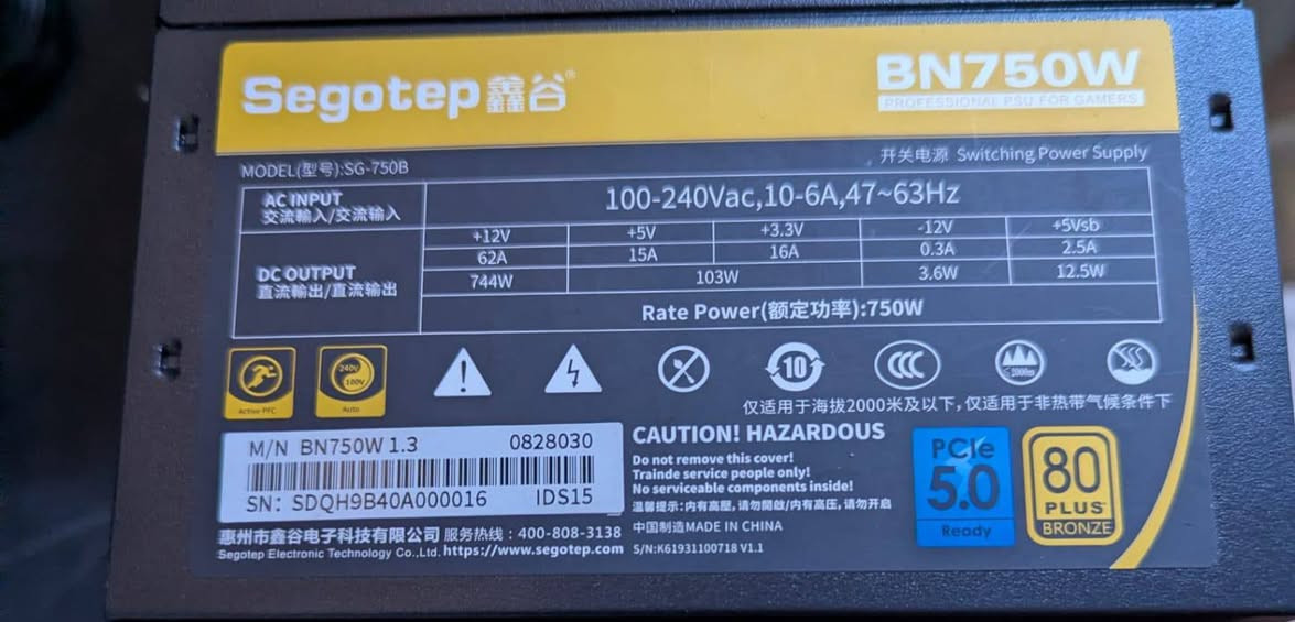 متاح قطع 
يوبي اس 2000va Maxima مبدل بطاريات جدد من شركه apc maxima 
75 الف
ماوس رايزر جديد ٢٥ الف
ماوس لوجتك ابيض مستعمل g502  ٤٥ الف
بورد مستعمل اخو الجديد Asus prime b760 plas سعر ١٨٠ الف
باور سبلاي مستعمل segotep 750w سعر ٧٠ الف
هارد m.2 nvme 2tb مستعمل ٥١ يوم هيلث ٩٩٪ سعر ٢٥٠ الف
كيبورد هايبر اكس ٧٠ الف جديد كبس شركه


**إذا كنت صاحب هذا الإعلان وتريد حذفه لأي سبب، رجاءا أرسل رسالة إلى الدعم الفني**