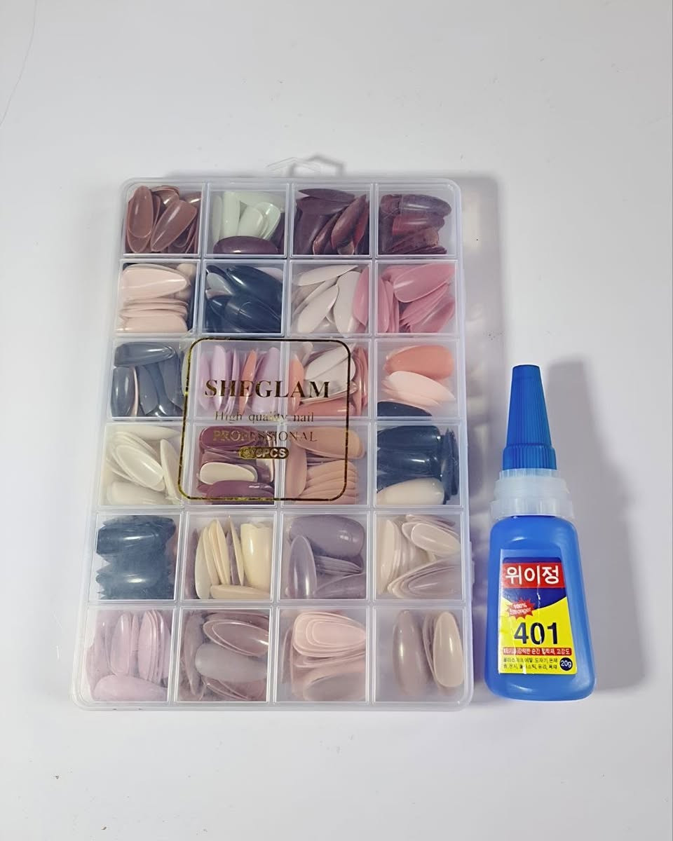 عـرض للأضافر 💅🥹✨
سيت اضافر اكريلك 576 قطعـة
لوزيات والالوان تموووت ضـد الكسر واحجام تجنن تناسب كل الاضافر 24 لـون الحجـم الكبير. 
صمغ اظافر 401 💅💅
لاصق اضافــر ثابت جداً 🎗يدوم اكثـر من اسبوع بدون مينزع الاظفـر ومصنوع من مواد طبيعية. وفيتامينات تحافظ على الاظافرالطبيعيةوالصناعية دون تكسرها او تضررها🤎✨ نقطة صغيرة جداً تكفي

توجد توصيل لجميع المحافظات العراق 🇮🇶🚚🚕للحجز والاستفسار يرجى التواصل عبر الخاص 📩💌توجد لدينا عروض خاصة وخصومات وهدايا 🎁😍


**إذا كنت صاحب هذا الإعلان وتريد حذفه لأي سبب، رجاءا أرسل رسالة إلى الدعم الفني**