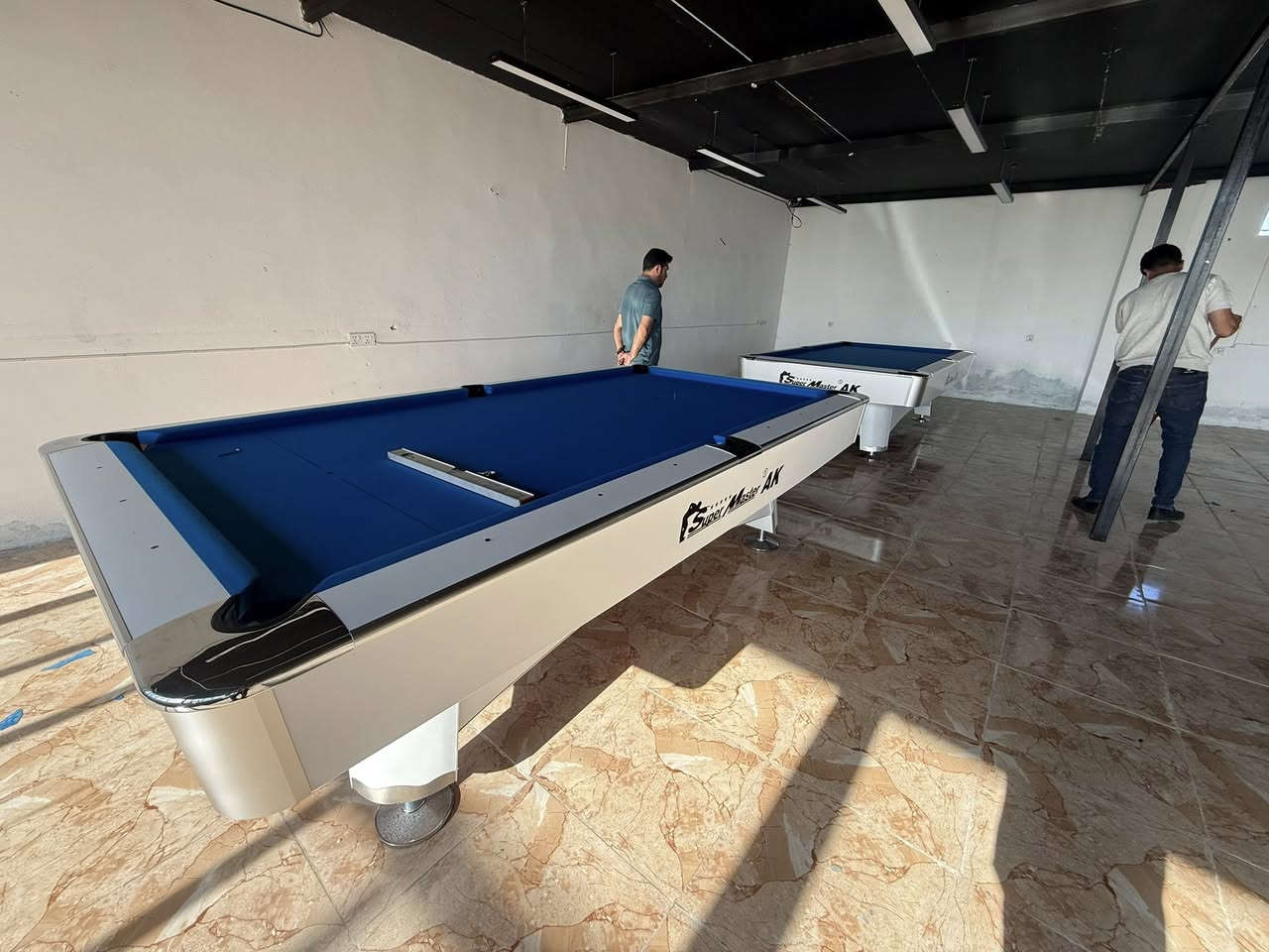 تم انجاز عمل اليوم   🎱 مع كادر متخصص للأستفسار ***********   واتساب عنوان بغداد حافظ القاضي ملاحظة يوجد طاولات بليارد مستعمل و الجديد وجميع مستلزمات البليارد وملحقاتة🎱
