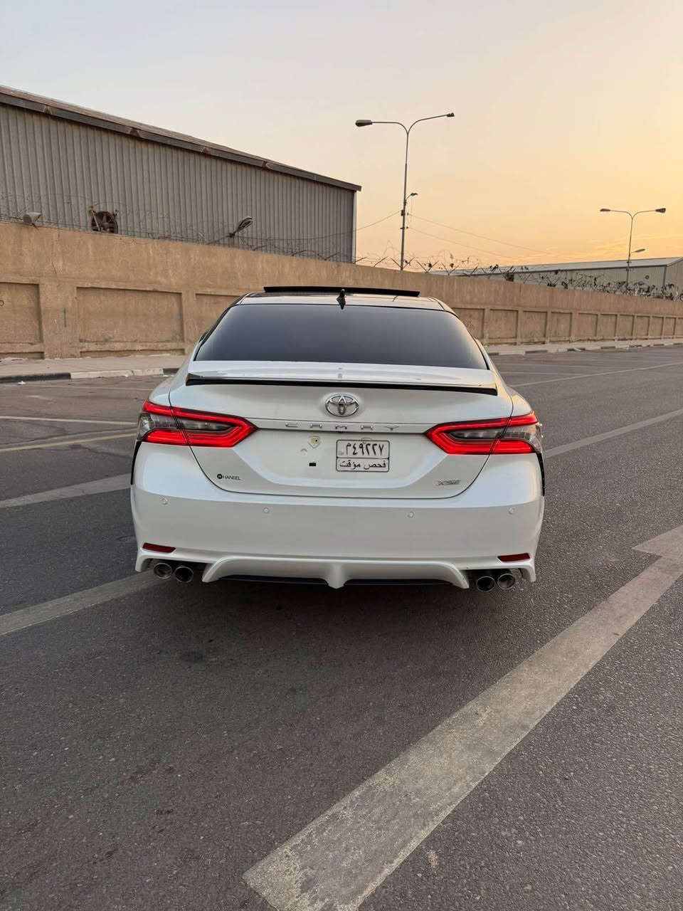 سلام عليكم 
للبيع او مراوس تيوتا كامري
بدون رقم تترقم جميع المحافضات 
xseفول مواصفات للاخير 
مكينة 6 سلندر 
5 كامرات 
نقطه عمياء 
حساس اماني وخلفي
تحديد مسار 
توقف ذاتي 
داتشوب ع الجامه الامامية 
كشنات جلد تبريد تدفئة
لون تو كلر صدفي وقماره سوده
4 اكزوزات 
مديل 2023 وارد امريكي
تقرير مياه امطار من امريكة جايه السياره تعمل وتسير 
بلعراق انضربت عدي جاملغ وطرف البنيد وتبدلن اصليات نفس الون بدون ارباك بدون دواخل 
السعر 220 
مكان السياره البصره حي المهندسين 
*********** البصرة, العراق
