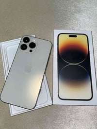 iPhone 14 برو ماكس جديد ذاكرة 512 بطاريه قويه94 مبدل شاشه اصليه يم مرك...