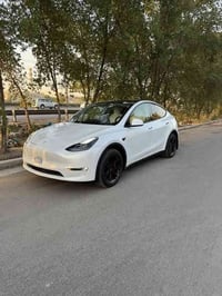 تسلا Y dual motor 2024   بدون ايرباك   الحادث موضح بالصور   صبغ جاملغ ...