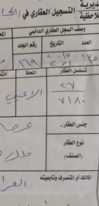 قطعة ٧١٨٠ • مقاطعة ٢٧ الاعيمي