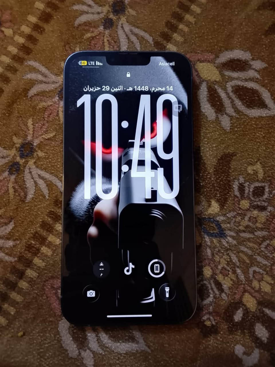 السلام عليكم هاذا جهاز آيفون 13 برو ماكس لبيع ذاكره 128 بطاريه 79 سماعة تحتيه ناصيه نضيف ما بي شخط ولا برغي مفتوح ولا داخل صيانه  السعر 650 وبي مجال 
***********
