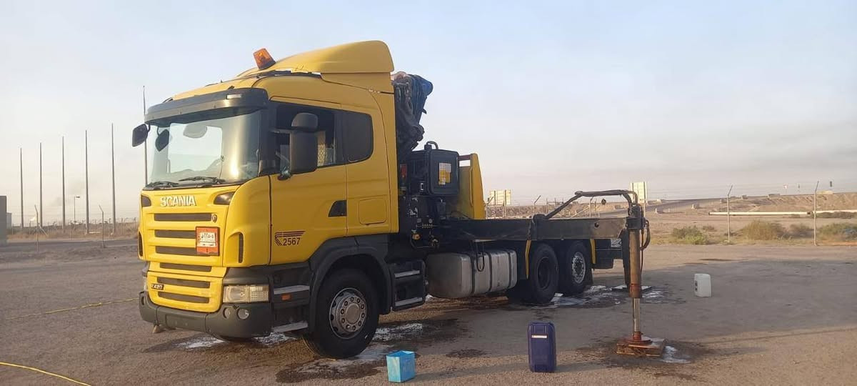 للبيع سكانيه هياب مديل 2006 رقم بصره محدث بجم 2007 كرين 16طن 4رجلين   4سلايتات.كنترول تحكم بدي 7وربع سنكل بسمنه للاستفسار ***********. مكلف بلنشر
