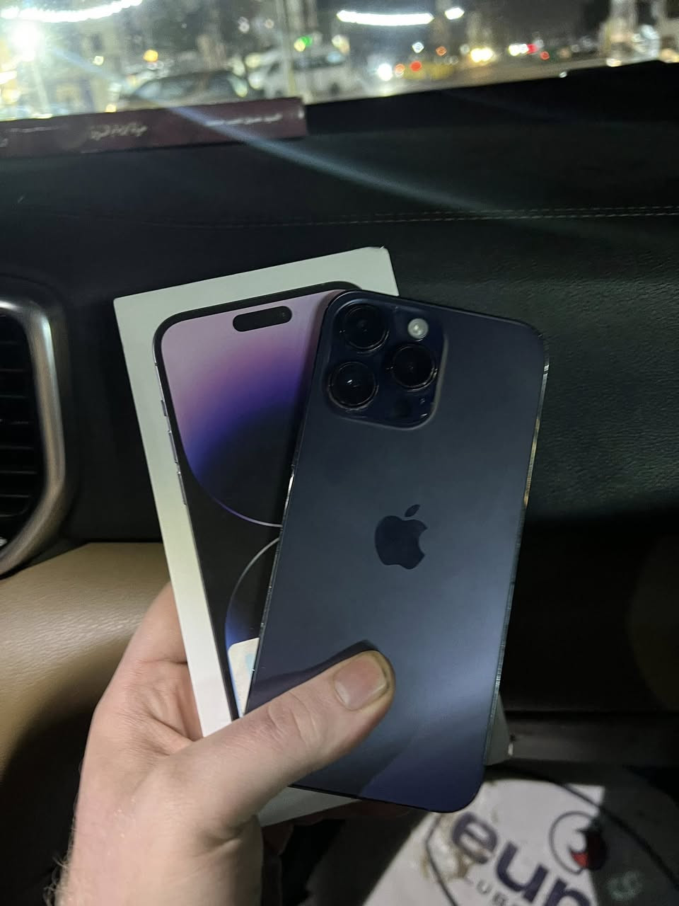 السلام عليكم
ايفون 14 برو ماكس 

ماستر نموذج M 

كامل ملحقات

ذاكرة / 256

بطاريه / 89

الجهاز / مكفول عل فحص

لون / بنفسجي

المكان / بياع حي لعلام

***********

السعر / 870
