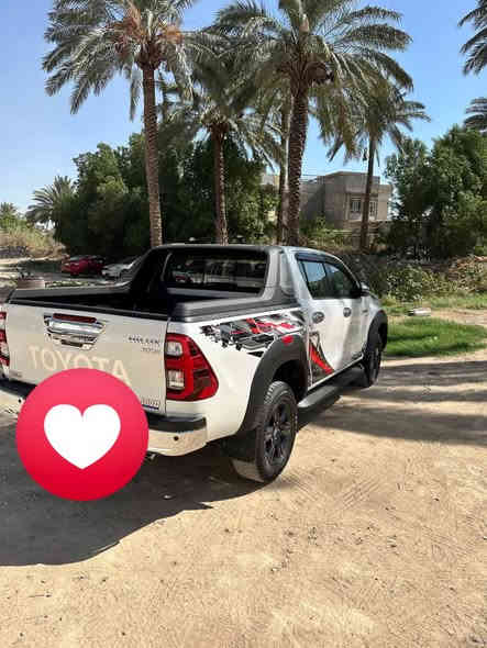 هايلوكس للبيع موديل 2024 ساز  سته سلندر V6
رقم بغداد الجديد
ماشي ١٢ الف بعدها زيرو ام للظمأن 
الون صدفي 
مكفوله كفاله عامه 
فول مواصفات 
تبريد تدفئه كشنات 
حساس امامي خلفي 
گلوب بنيد 
شاحن وايرلس
مثبت سرعه
جگات بنيد
كروز سرعه 
مانع انزلاق 
كأمره خلفيه 
شاشه كبيره
كير اوتماتيك 
ومعروفه مواصفات ساز فول
العنوان بغداد ناحية الرشيد 
***********
