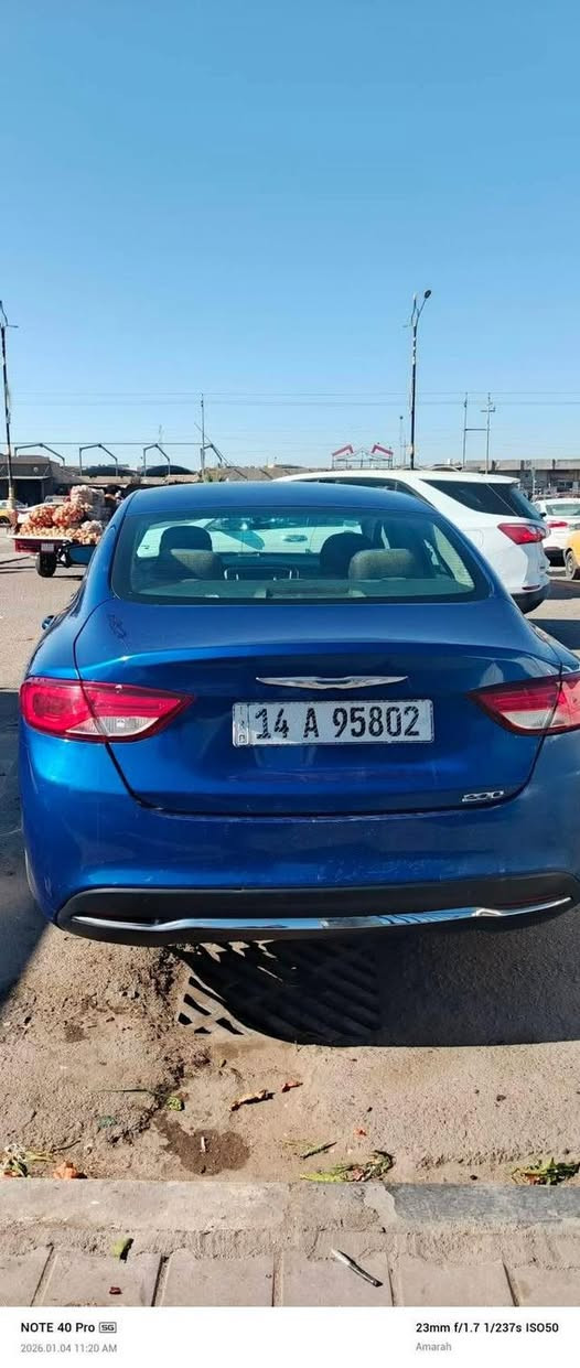 ⸻

🚘 للبيع كرايسلر سي ميتين 2015 – فرصة حلوة

السيارة استخدام يومي وتشتغل طبيعي، ما بيها أعطال ميكانيكية مزعجة، وتصلح للي يريد سيارة بسعر مناسب.

🔹 الممشى: 167 ألف كم
🔹 حادثها بأمريكا حادث خفيف (قطعتين فقط)
🔹 جهة الحادث: الجهة العكس السايق
🔹 المراوح مبرمجة وتعمل بكفاءة
🔹 المكينة والقير وضعهم طيب
🔹 تحتاج فقط:
  – كمبريسر تبريد
  – راديتر

💡 مناسبة جداً للي يعرف بالسيارات. ***********
سعر 90وبيها مجال حك الجيه
