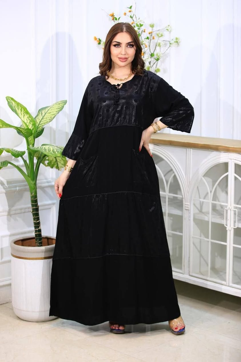 اسود طويله ساده تطريز خامه الاصليه تجنن 
قياسات 2XL_5XL
……………
السعر ب95 الف
للحجز والاستفسار مراسلة الصفحه
أو مراسلة واتساب ***********

