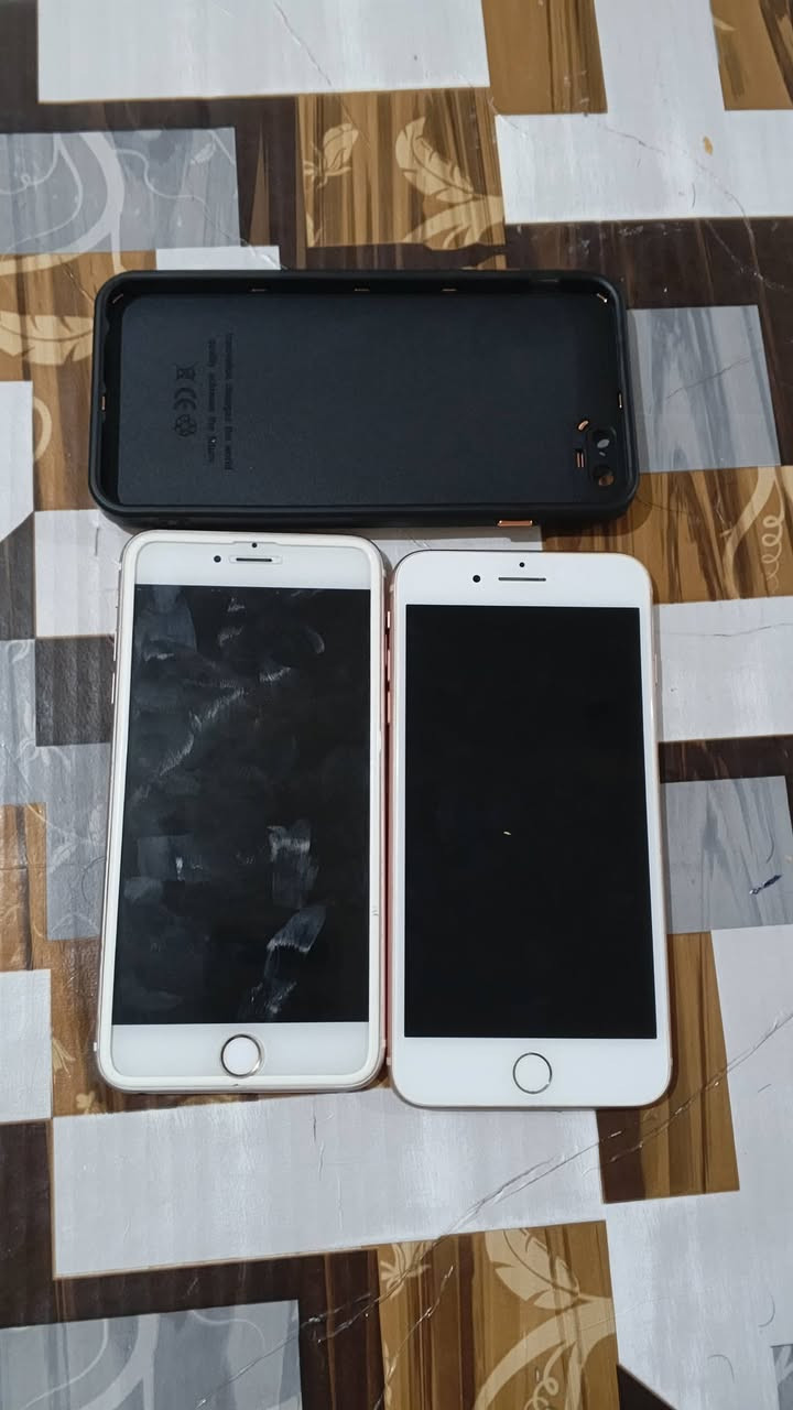ايفون 8plus وايفون 6s plus
ايفون 8plus ((ذاكرة 256)) مبدل شاشة والبصمة واكفة 
بطارية 99
شرط استخدام اتصال وتصفح كاميرا كلو مكفول
السعر 110 
______________________________________________

ايفون 6s plus ذاكرة ((64))
مبدل بطارية فقط 
شرط شرط نظافة 💯 بالمية 
استخدام كامل حتى البصمة شغالة استخدام بيت 
سعرو 70 
اذا تاخذهم ثنينهم اوجبك بيهم 
رقمي 
*********** واتس اب

