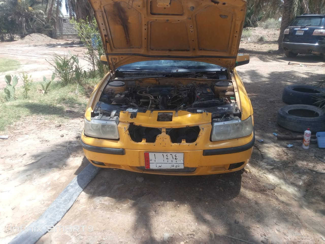 يالله سمند 11 ناطقة 
كير ومكينة جدد بلاد
تخم تاير مع سبير جديد 
حدادية زينة 
كهربائيات شغالة رونات لايتات بك لايت 
رقم ذي قار تحويل مباشر سنوية عضم عاج 
برانكيت شحم 
السعر 18 وبيه مجال قليل 
المكان ذي قار الغراف 
***********
