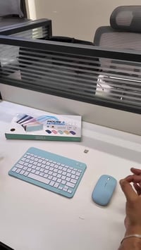 كيبورد بلوتوث • ماوس AA • قابل للشحن