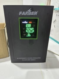 للبيع مستعمل قليل و نظيف جدا منظم فولتية FARBER 3000VA * الموديل: FA-A...