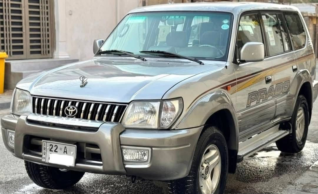 تويوتا برادو موديل 2001 وارد خليجي كفالة عامة من الضربة  والتبديل والفتح
بيها فقط البنيد  مرشوش للجماليه اثر جراد باقي السيارة كفالة مكينة وكير مكفولات حجم المحرك 6سلندر 3400 بلادي
حدادية وتخم تاير كلة جديد تبريد
3قطع ثلج 7راكب فورويل شغال

سيارة بلادية رقم أربيل الدولي
سنوية 2028 هزة جديدة شرط التحويل
سيارة جاهزة برغي ما بيها نقص وسيارة بلادية 
132$ وبيها مجال قليل 
سياره جاهزه ومناقصها اي شي 
كربلاء طويريج 
***********
