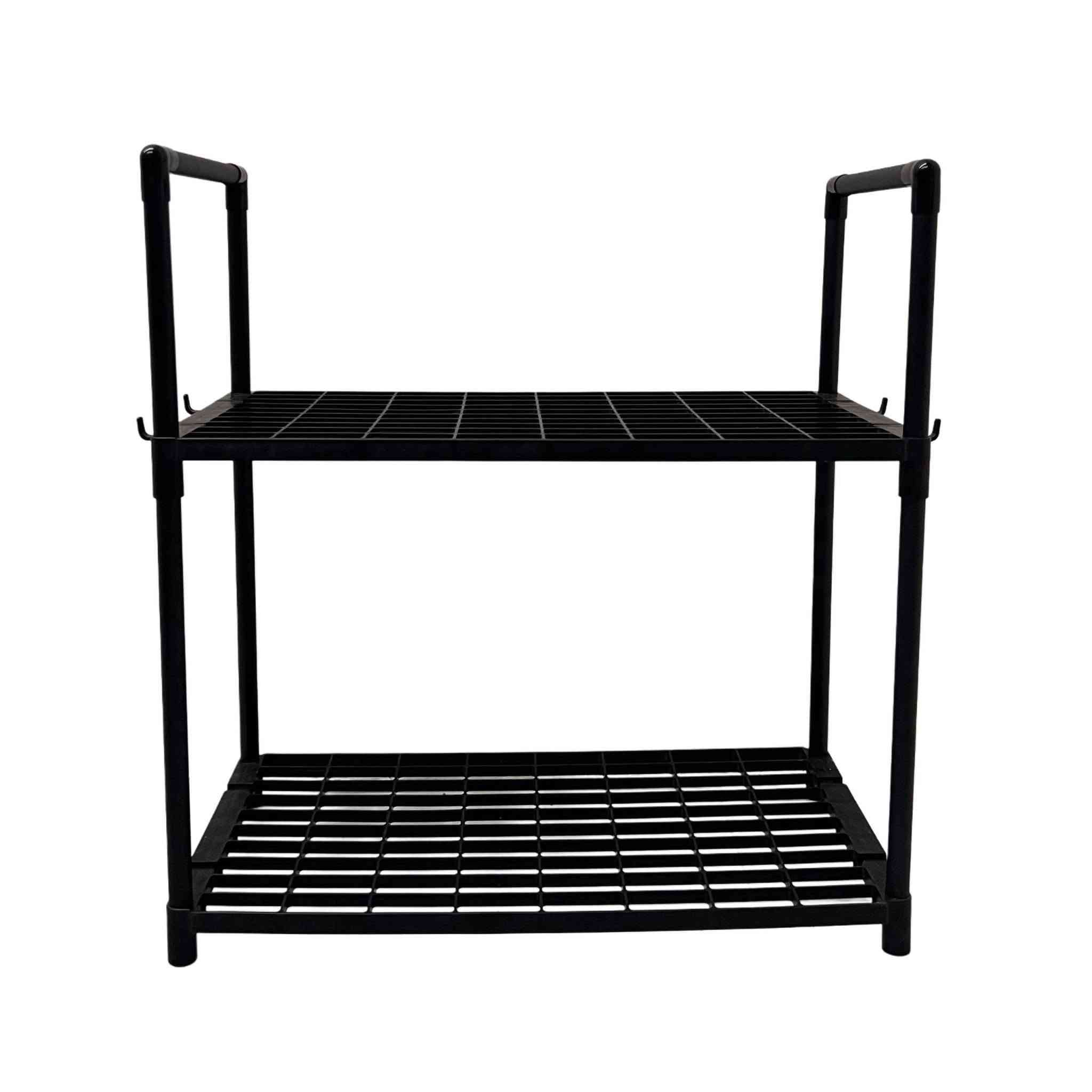 رف مطبخ معدني بطابقين مع خطافات – Kitchen Racks موديل YX9122-2

• رف مطبخ عملي بطابقين مصمم لتنظيم أواني المطبخ، العلب، والأدوات اليومية بشكل مرتب وواضح.

• تصميم بطابقين يوفر مساحة تنظيم أفضل على سطح المطبخ

• مزود بـ خطافات جانبية (J-Hook) لتعليق أدوات الطبخ

• هيكل من أنابيب فولاذية (Steel Pipe)

• مناسب للاستخدام على الطاولة أو سطح المطبخ

• تصميم مفتوح يسهل الوصول للأغراض وتنظيفه

• عدد الطوابق: 2
• العرض: 50.5 سم
• الارتفاع الكلي: 51 سم
• العمق: 27 سم
• ارتفاع الرف العلوي: 18 سم
• ارتفاع الرف السفلي: 32 سم

محتويات العلبة

• 2 × رف معدني (Shelves)
• 2 × أنبوب فولاذي بطول 34 سم
• 2 × أنبوب فولاذي بطول 22 سم
• 4 × أنبوب فولاذي بطول 18 سم
• 4 × وصلات (Connectors)
• 4 × خطافات J-Hook
• دليل تركيب مصوّر بغداد, العراق


**إذا كنت صاحب هذا الإعلان وتريد حذفه لأي سبب، رجاءا أرسل رسالة إلى الدعم الفني**