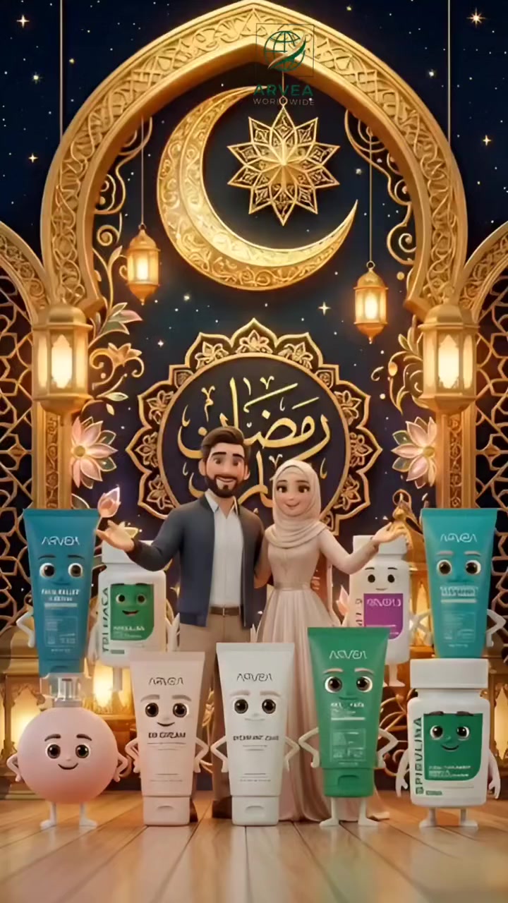 عائلة أرفيا العالمية تتمنى لكل الأمة الإسلامية شهر رمضان مبارك، ونسأل الله أن يعيده عليكم بالخير واليُمن والمسرّات. 🌙✨
رمضان كريم، وكل عام وأنتم بخير! ❤️

تابعونا لمعرفة جميع عروض الشهر الكريم 🥰

🌜https://arvea-nature.com/fr?ref=62836080

#arvea #ARVEA_worldwide #رمضان_كريم #Ramadan2026 #RamadanMubarak #شهر_رمضان  #الأمة_الإسلامية #خير_وبركة #بركة_رمضان #RamadanVibes


**إذا كنت صاحب هذا الإعلان وتريد حذفه لأي سبب، رجاءا أرسل رسالة إلى الدعم الفني**