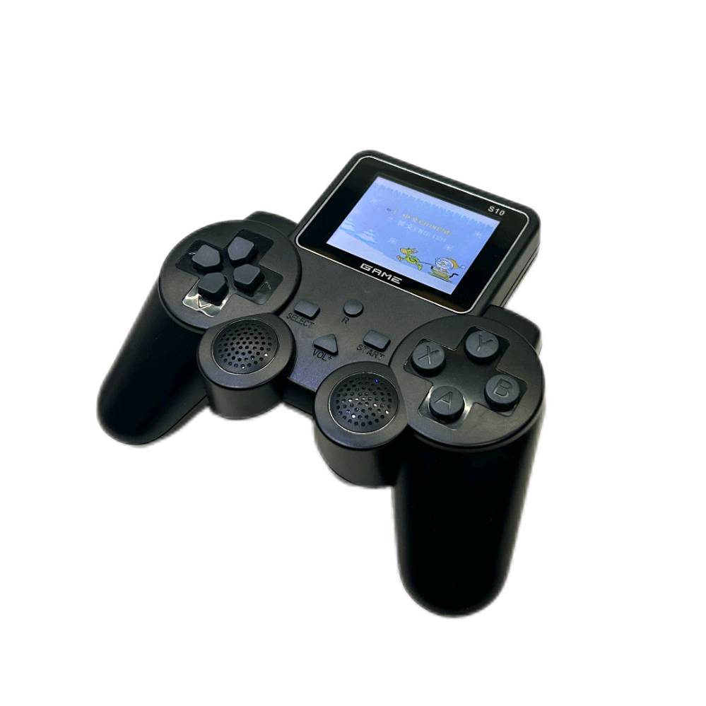 جاهز الألعاب المتنقل S10 يحتوي على 520 لعبة كلاسيكية، يعيد لك ذكريات الطفولة. الجهاز يتميز بشاشة عرض كبيرة ويمكن وصله بالتلفاز للاستمتاع بالألعاب بوضوح عالي. يحتفظ الجهاز بشحنة طويلة بفضل بطاريته القوية.