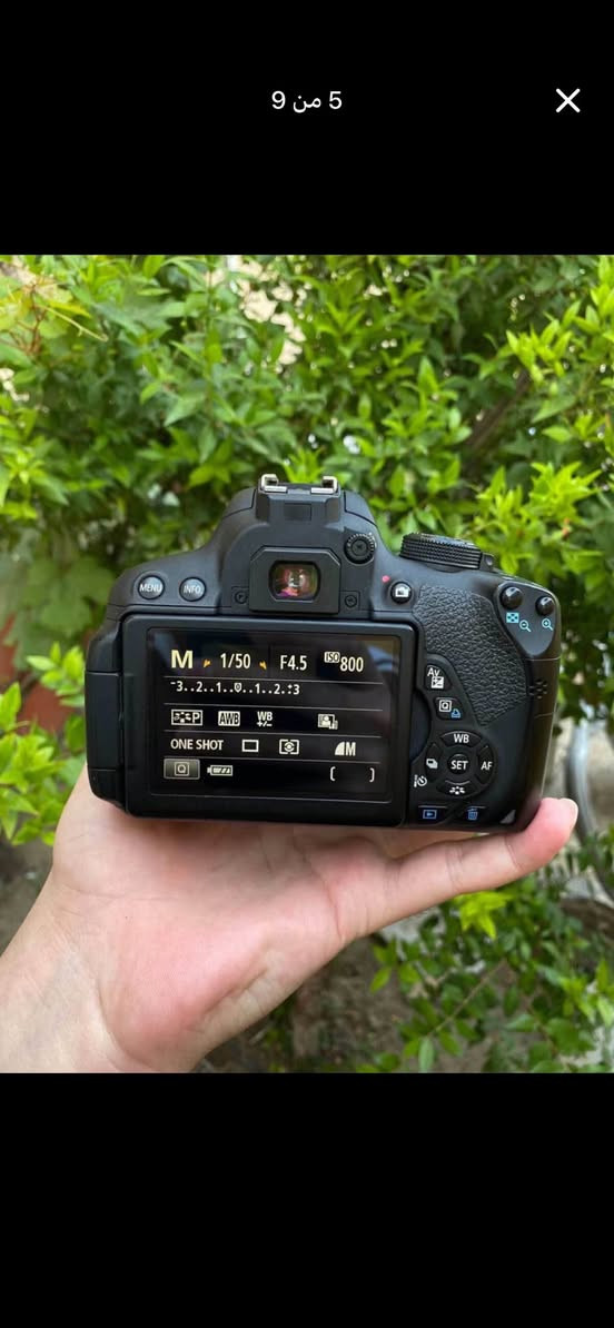 Canon 700D
✅ دقة 18 ميغابيكسل
✅ تصوير فيديو Full HD 1080p
✅ شاشة متحركة قياس 3 إنش تعمل باللمس
✅ نظام تركيز تلقائي سريع ودقيق
✅ حساسية ISO من 100 إلى 12800 (قابلة للتوسعة)
✅ مناسبة للتصوير الفوتوغرافي وصناعة المحتوى والمبتدئين

الكاميرا بحالة جيدة وجاهزة للاستخدام.

📞 للتواصل والاستفسار:
***********
