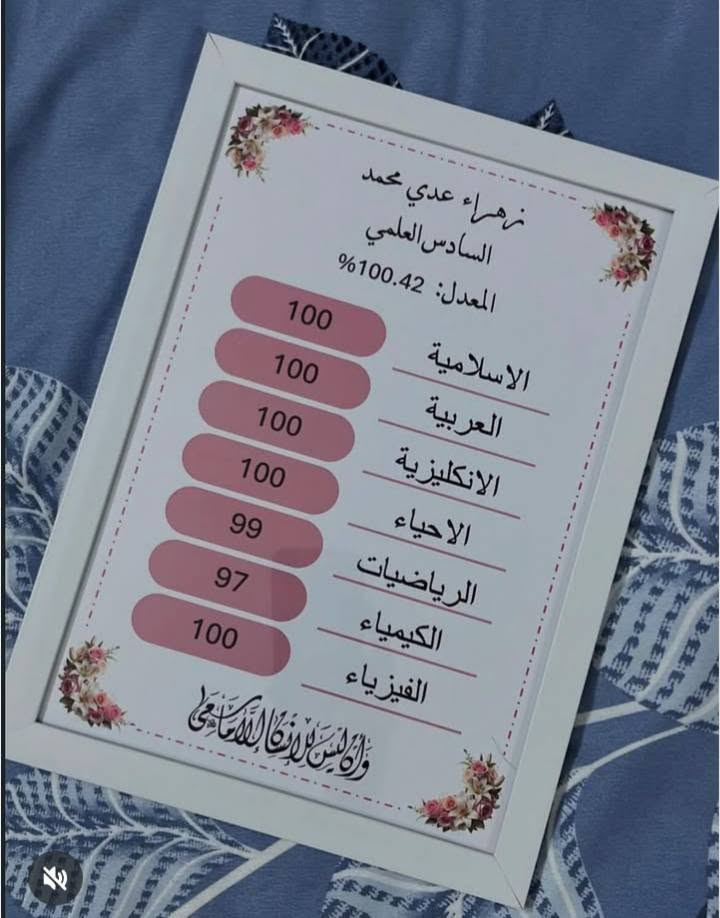 لوحات تخرج السادس اعدادي 🖼️🎓

بورد خشب السعر 6000 د فقط
اطار خشب وجه زجاجي 7000 د فقط

توصيل الديوانية 3000 
وجميع المحافظات 5000

للطلب راسلونا
واتساب/ ***********
تلي/ Mnr2244

#هدايا_سادس_اعدادي
