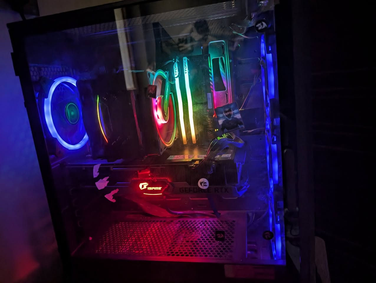تجميعة للبيع
Cpu: r5 5600x
Gpu: rtx 3070ti
M. B: b550
Ram: 2×8gb ddr4
Storage: 512gb m. 2
P. S: 850watt

السعر مليون وربع
***********
