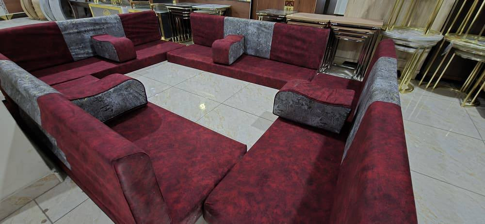 😍مد عربي 😍  
😎للبيوت الانيقة😎
يتألف من اربع اسفنجات _ضغط واربع مساند _ واربع ضهريات 👌
❤️ سوبر ١٢ ضغط ع اول مليونين و٢٠٠الف❤️
 😍سفنج سوبر تاني
طول الاسفنجة 180 عرض 62
وجه سحاب( شانيل  دبل مشرط مع كفالة حقيقية)


**إذا كنت صاحب هذا الإعلان وتريد حذفه لأي سبب، رجاءا أرسل رسالة إلى الدعم الفني**